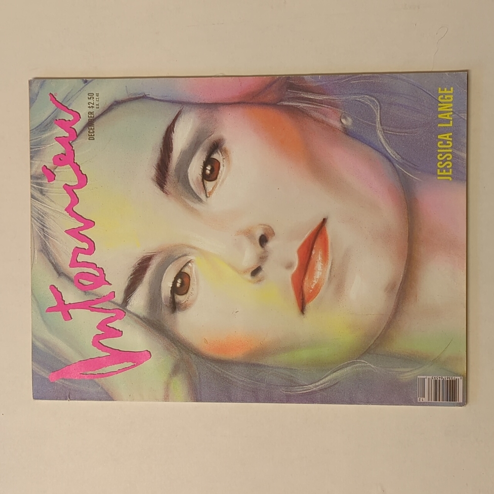 Interview magazine December 1989 Jessica Lange